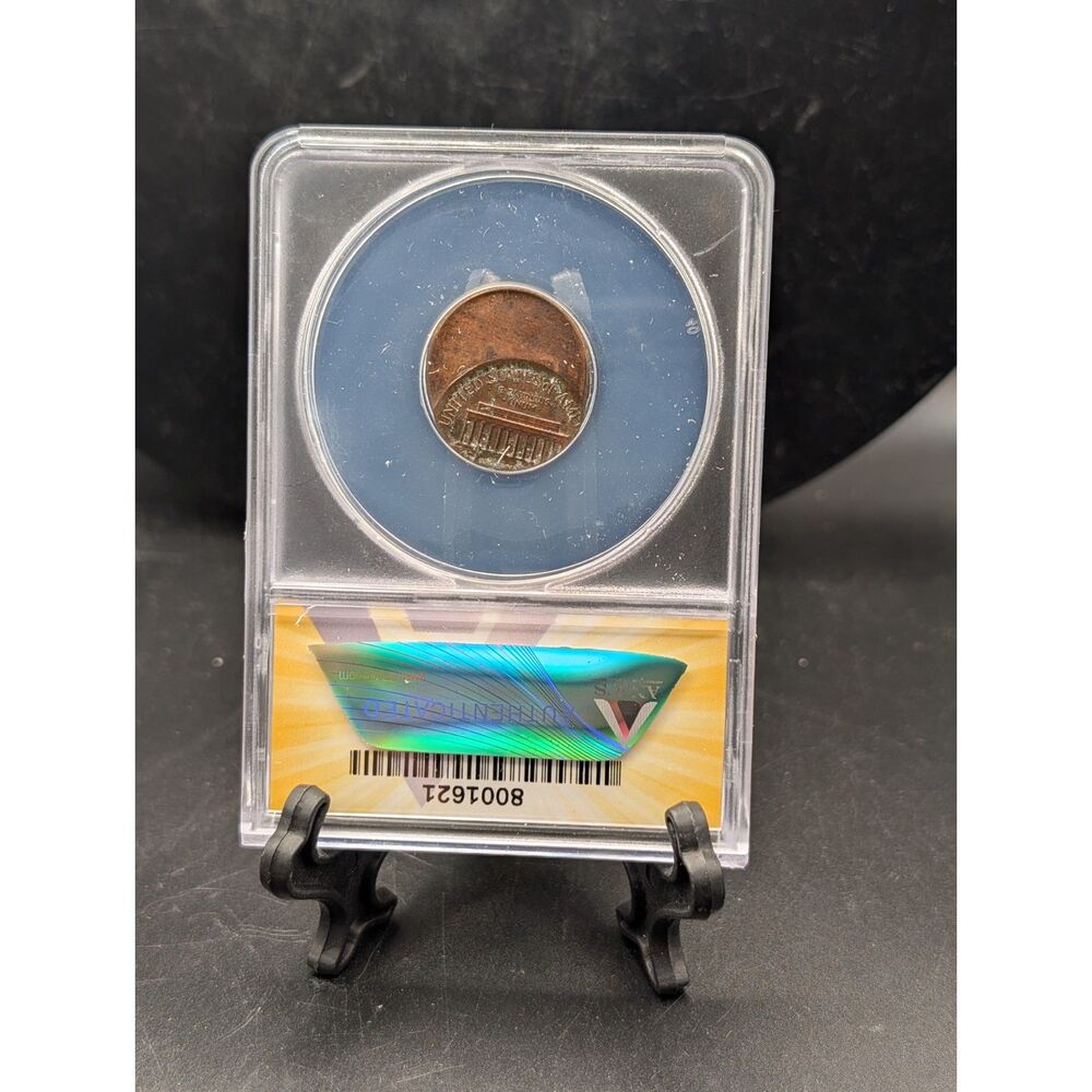 1983 Lincoln Cent โข ANACS MS60 RB โข 55% OffโCenter Mint Error